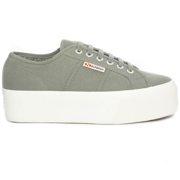 Superga 2790 Platform Grey Platform Sneakers - Women's USA | US7530735